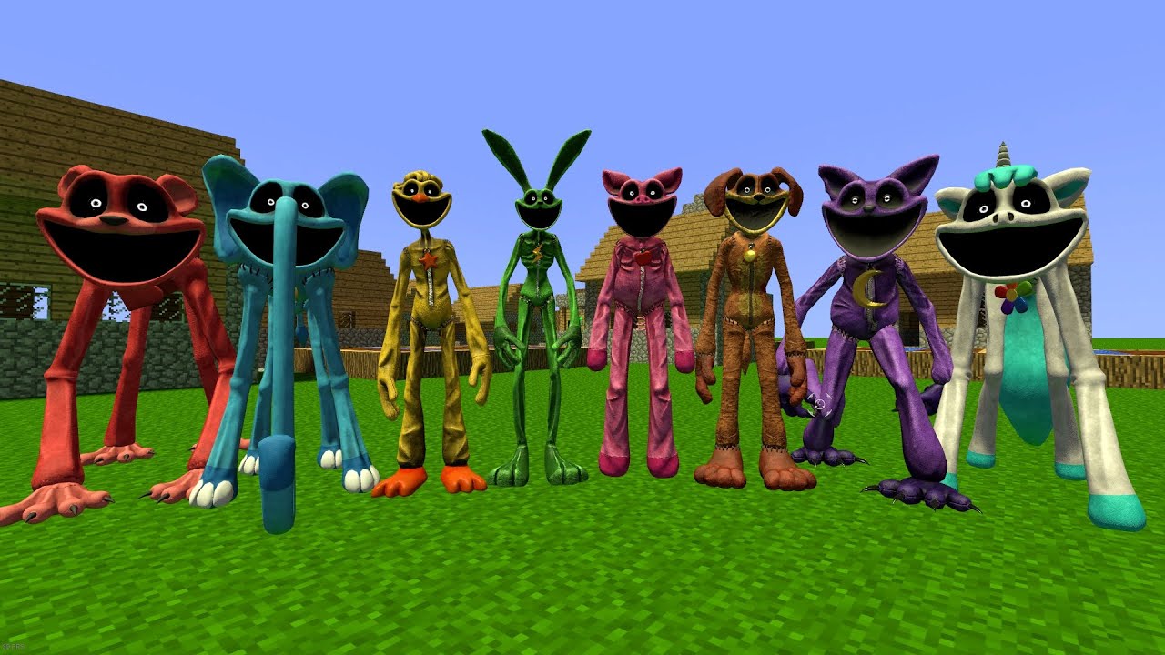 ALL SMILING CRITTERS from Poppy Playtime Chapter 3 in Minecraft! (Garry's Mod)