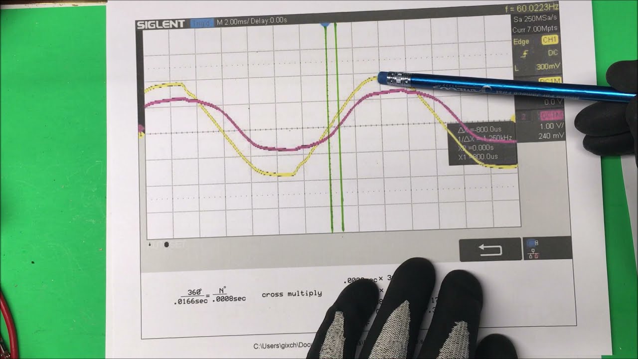 Power factor with scope