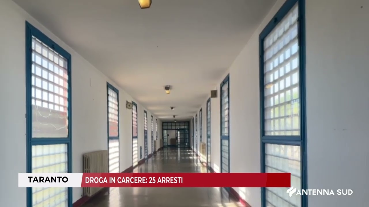 05 SETTEMBRE 2025   TARANTO   DROGA IN CARCERE   25 ARRESTI