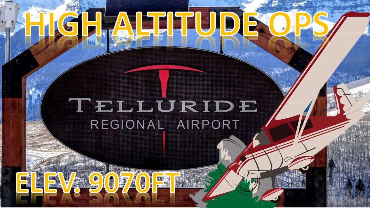 Telluride Airport in a Citabria 9,070 FT! KTEX