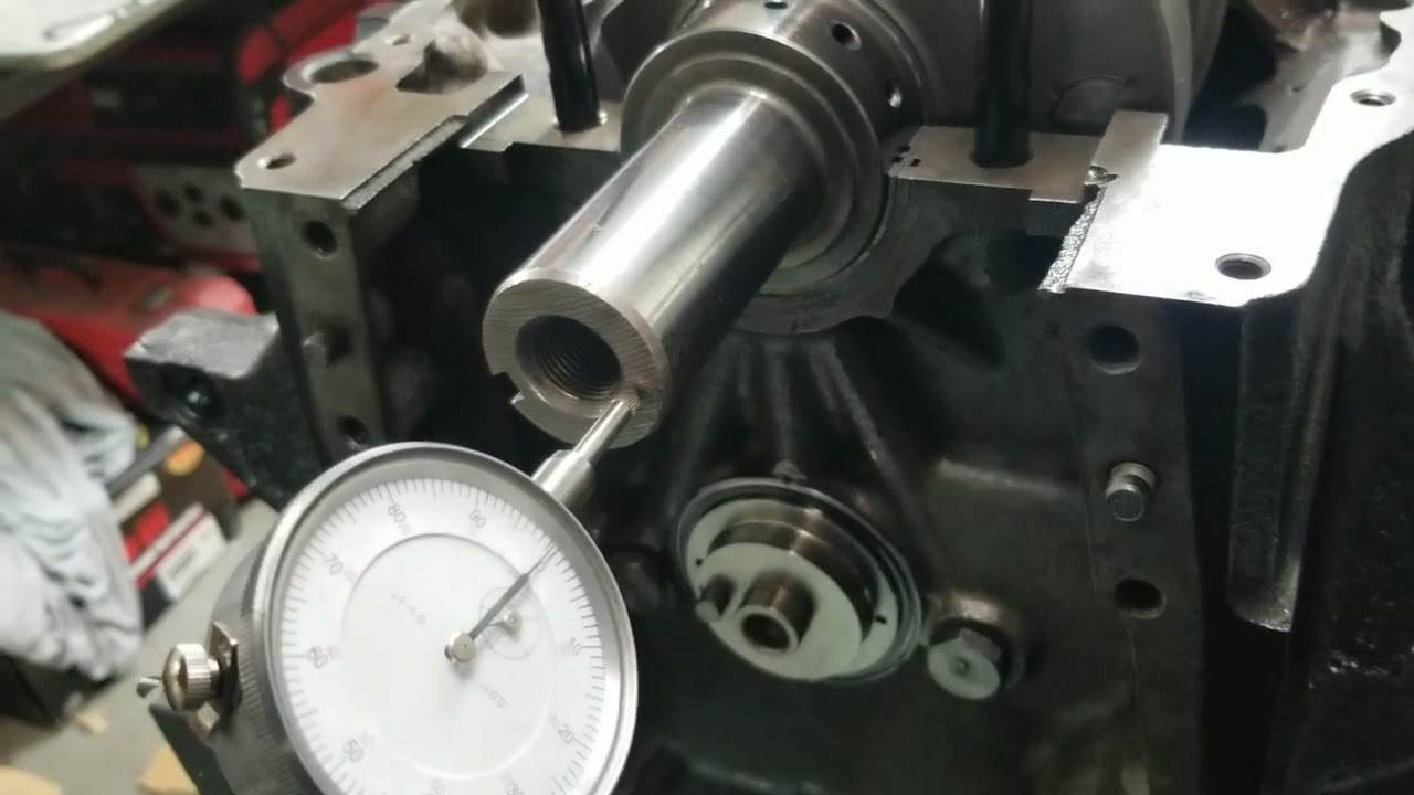 How to properly set up crankshaft thrust clearance.