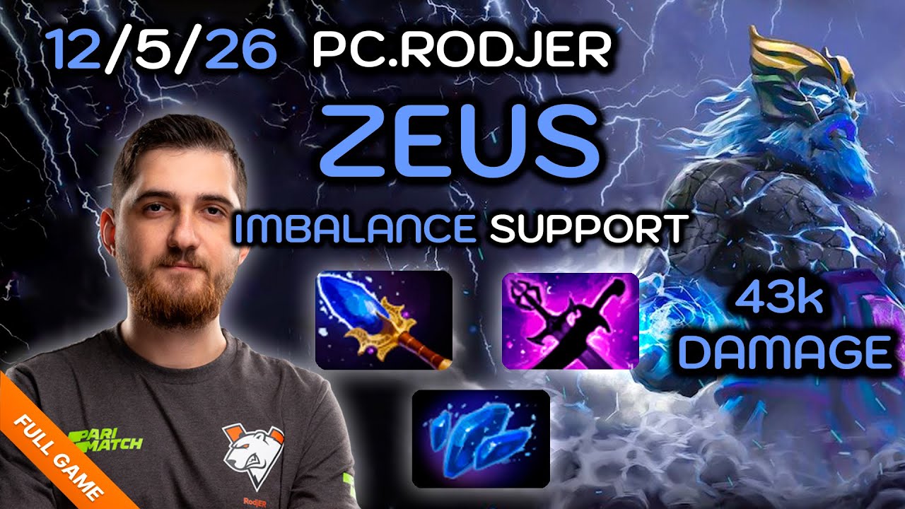 RodjER playing Support Zeus [12/5/26] WHAT A KILLING MACHINE
