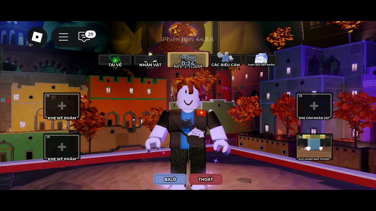 Emote evade và cày sk Halloween hơi lag