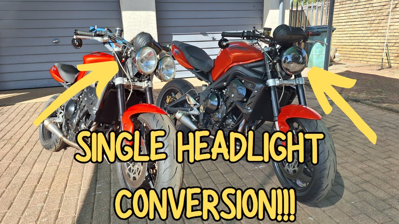 Single Headlight Conversion!!! Transforming the look of my Triumph Street Triple 675R