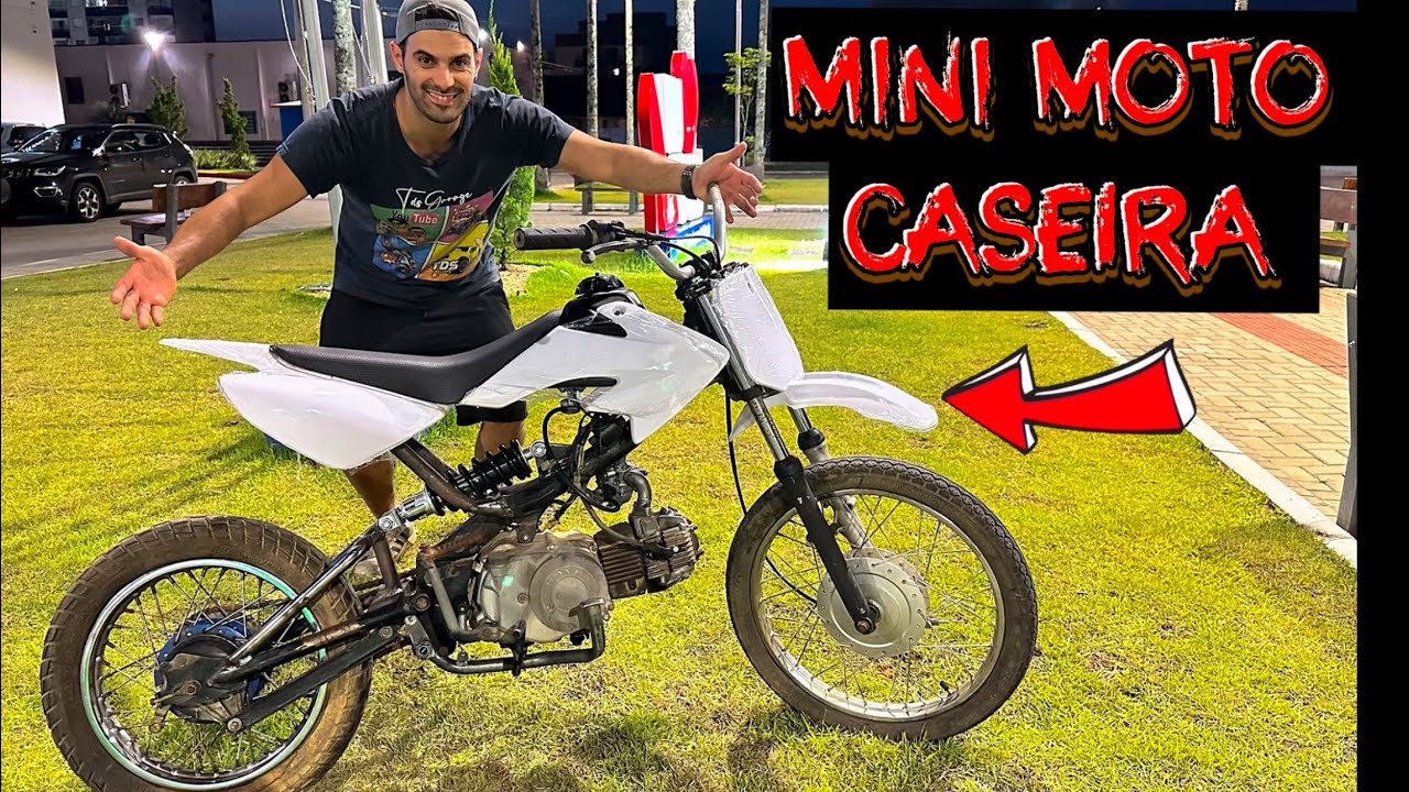 Fizemos uma MINI MOTO 🔥 com SUCATA de HONDA Biz 100