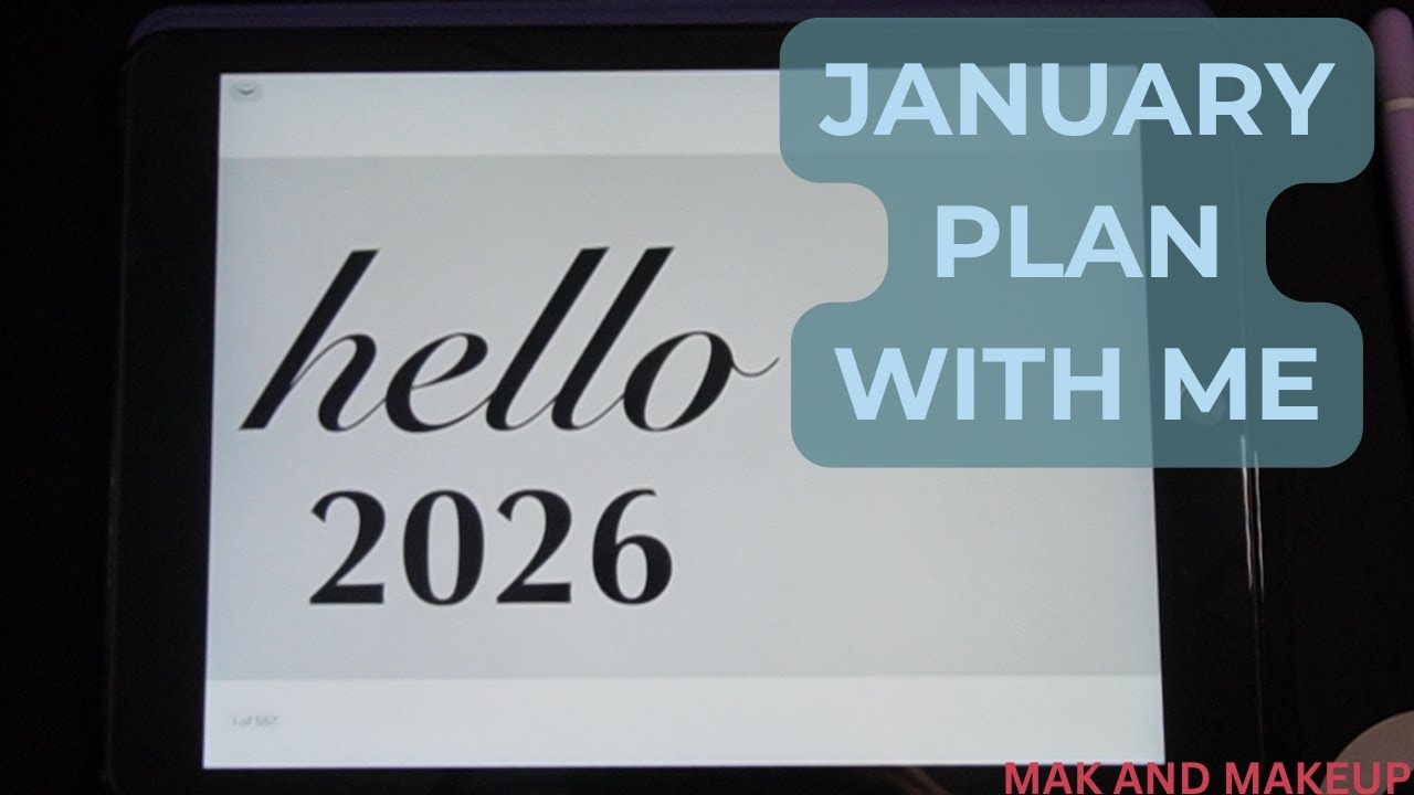 JAN PLAN WITH ME 2026 | iPad Digital Planning | Mak and Yap