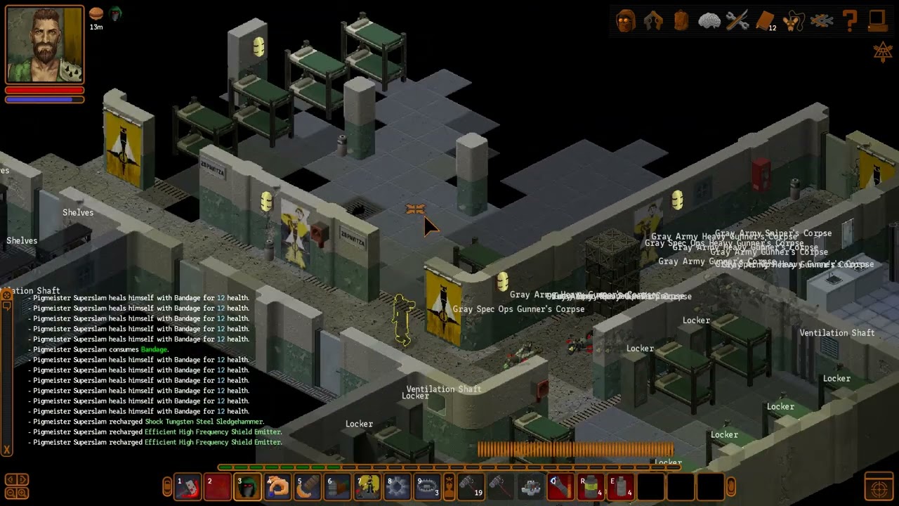 Underrail - Tanky Psi-less Sledgehammer - Grey Army Base