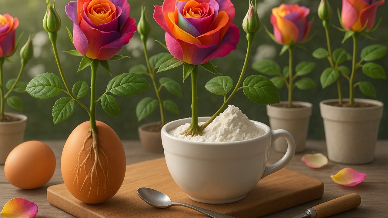 How to propagate roses with eggs: unique, simple and effective