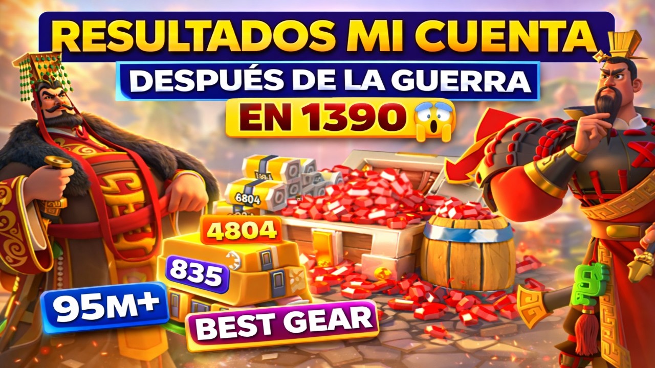 MI CUENTA DESPUÉS DE LA GUERRA EN LOS PASOS EN KD1390 😱 | EQUIPO, COMANDANTES Y MÁS! ACCOUNT REVIEW
