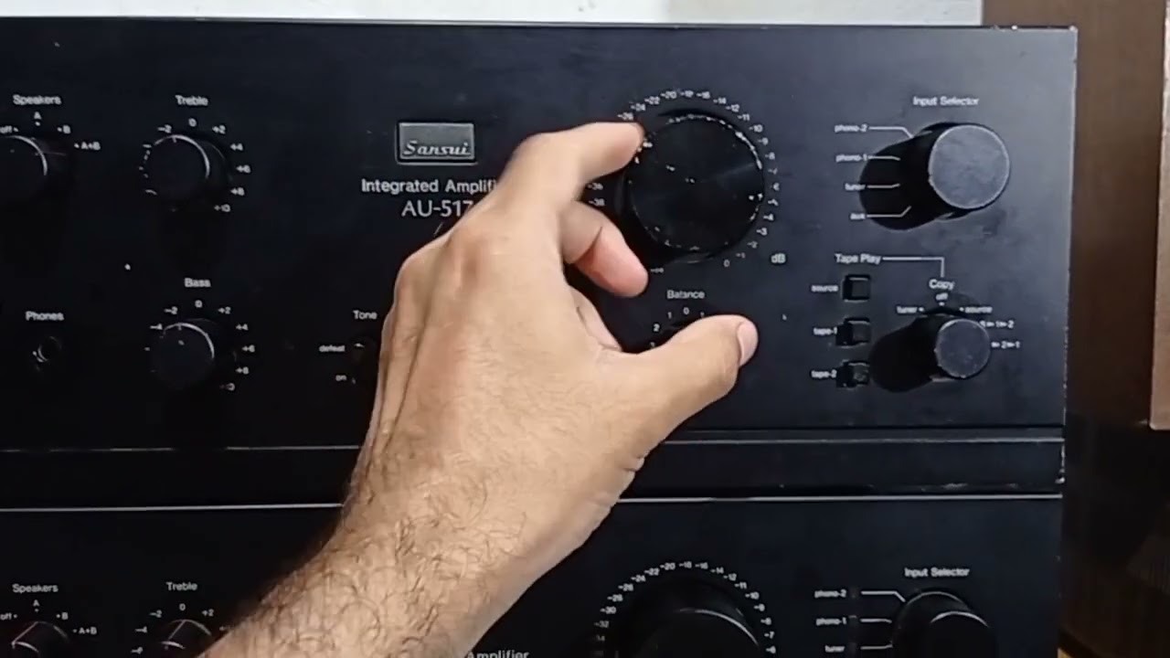 Sansui AU-517 717 comparación y reparación 1
