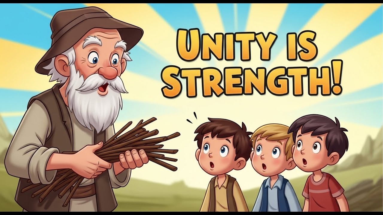 Unity is Strength | The Bundle of Sticks | Moral Story for Kids in English