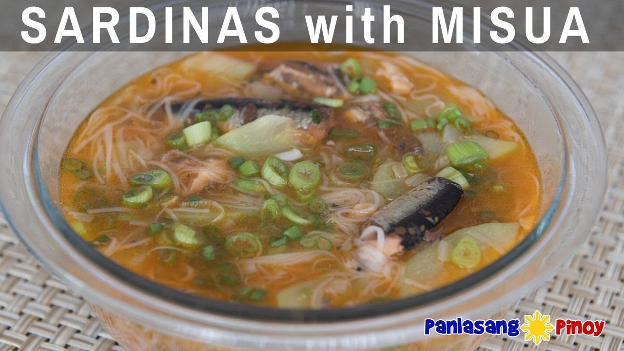Sardinas with Misua at Sayote