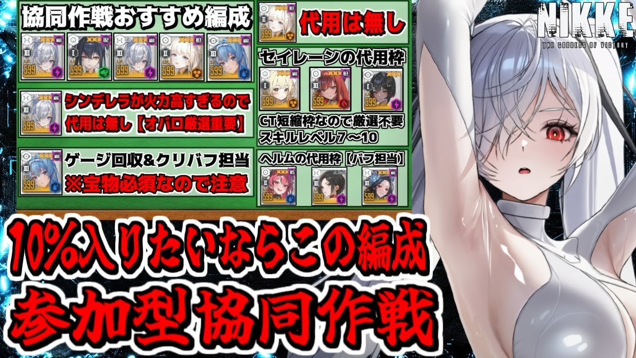【メガニケ】10％キャリーあり参加型協同作戦【勝利の女神NIKKE】