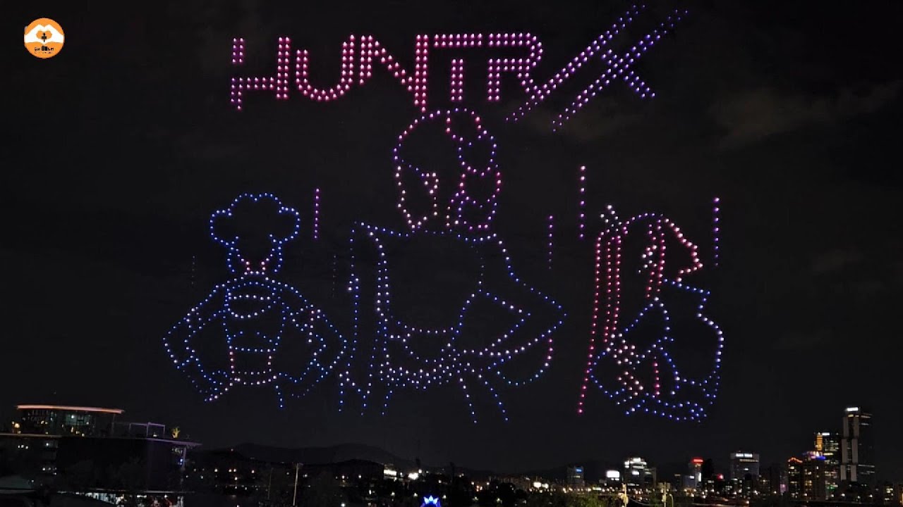 #Drone Show #Kpop DEMONHUNTER in Seoul 250907 #케이팝 데몬헌터스 드론쇼 #서울뚝섬한강공원