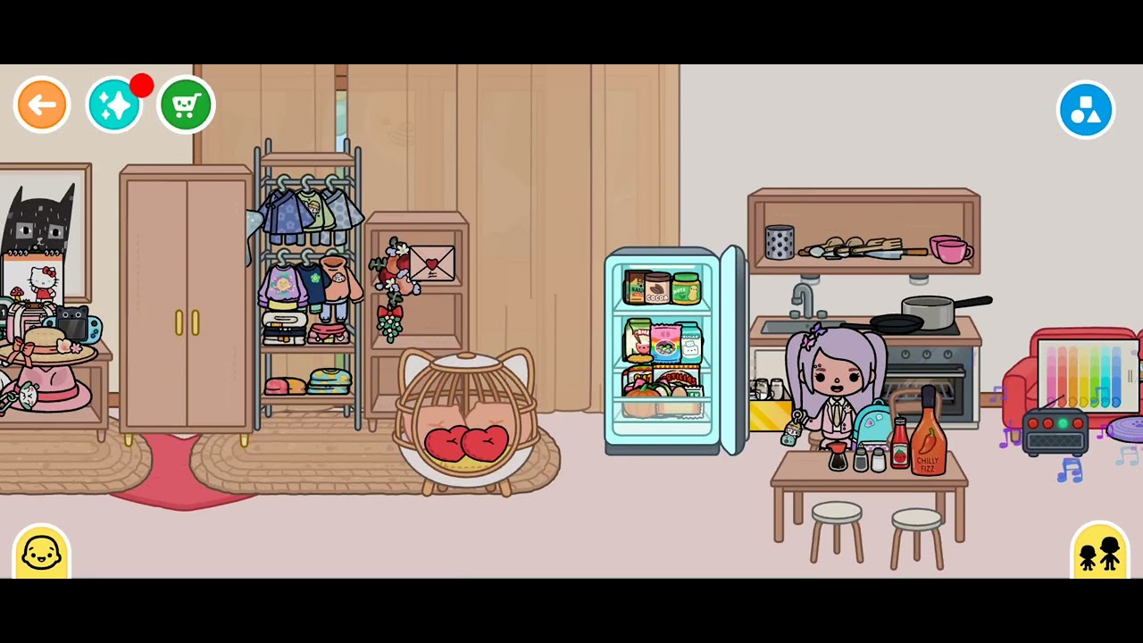 Playing toca boca #cute#edit#girl#boca