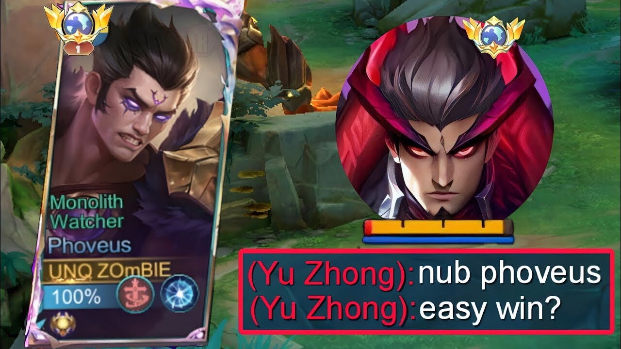 How To Deal With Yu Zhong In ExpLane💀!! Phoveus Vs Yu Zhong😱 Who Is Strong!!