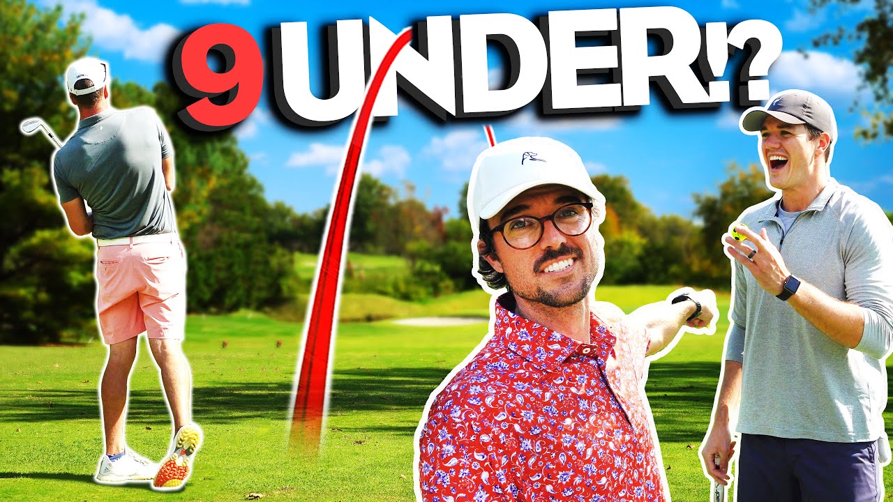 Can We Shoot 9 Under In 9 Holes? | 3 Man Scramble W/ George From @BryanBrosGolf & @andrewradford2218