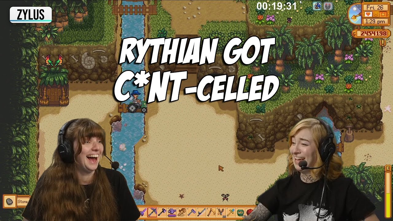 Rythian said a rude word