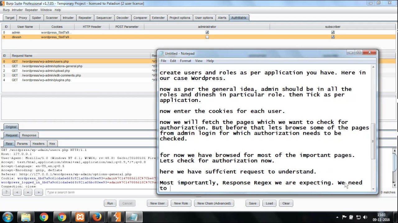 AuthMatrix for Authorization testing