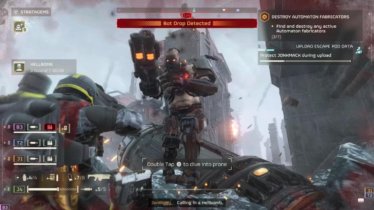 Helldivers 2 Casual gameplay: Cyberstan raise The flag From cyborgs