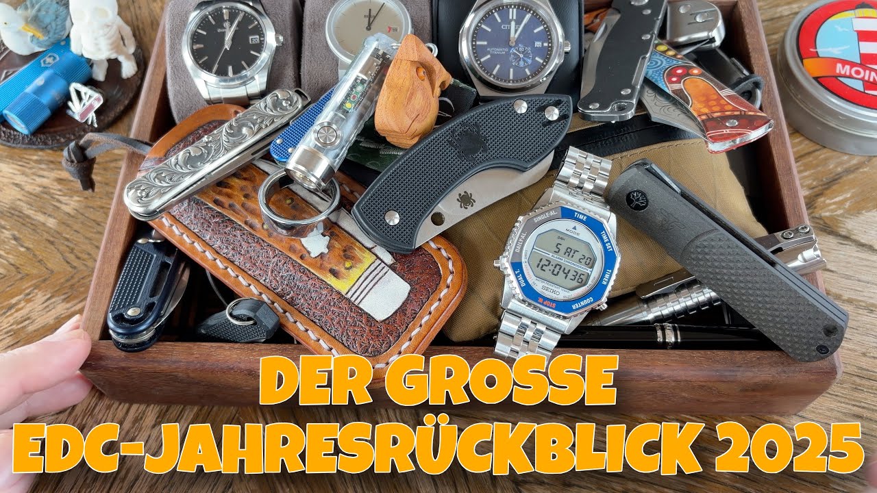 🚨 Mein großer EDC-JAHRESRÜCKBLICK 2025 ‼️ Alle Uhren, Taschenmesser, Lampen und mehr nach Monaten 🚨