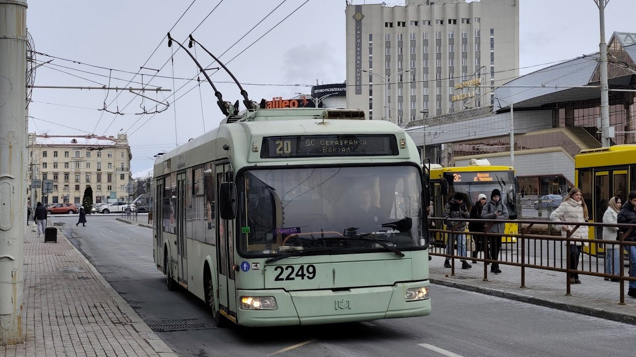 ПОЕЗДКА на БКМ 321 (БОРТ. 2249) маршрут 6 в парк