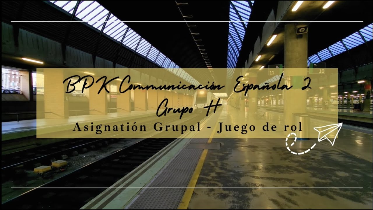 Role Play Spanish Communication 2 - Simple Conversation at Train Counter Ticket