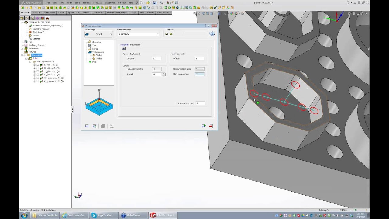 SolidCAM University: Solid Probe — настройка и проверка на станке