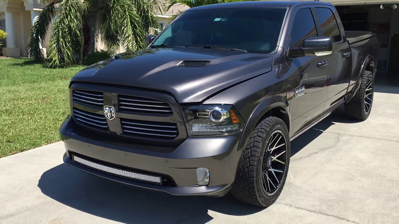 Ram 1500 with custom offset wheel package.