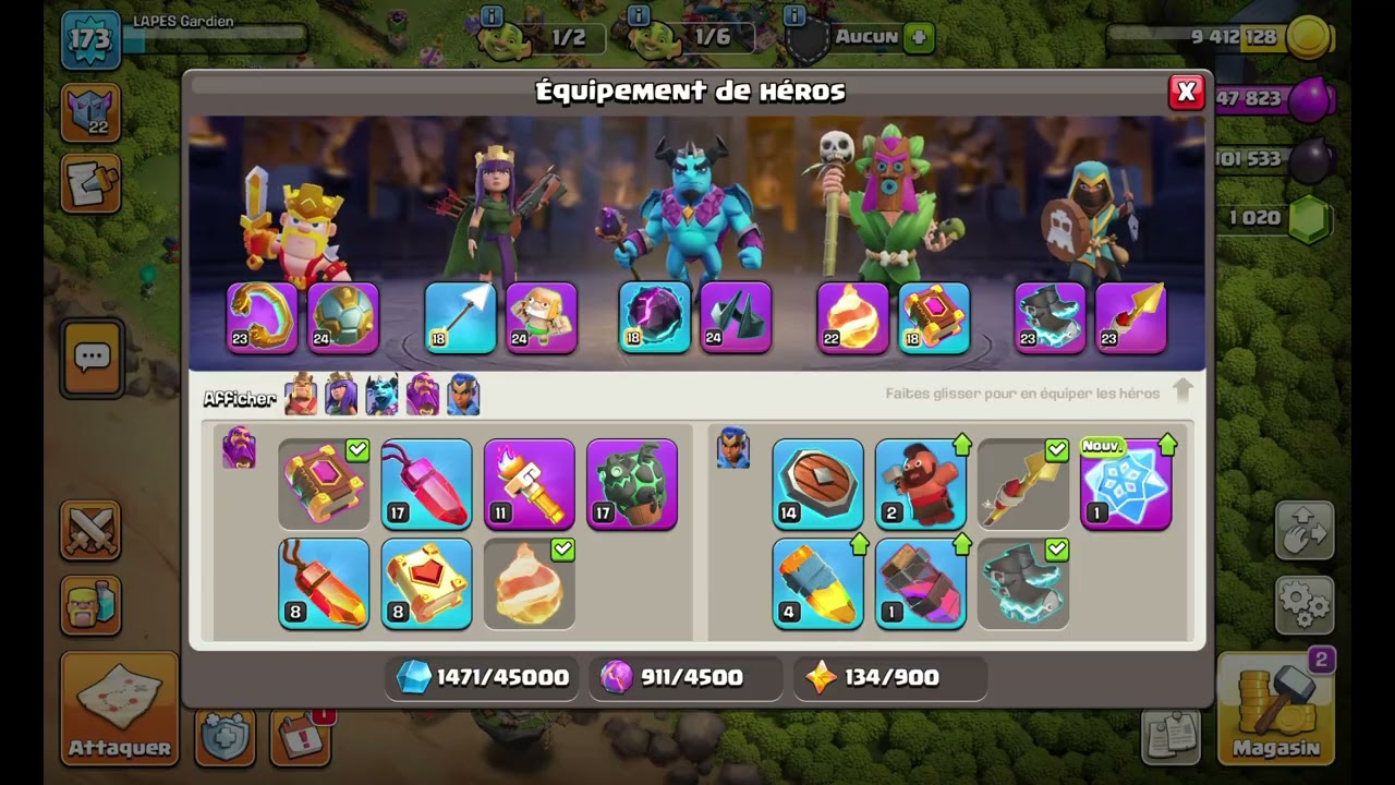 live coc attaque légende