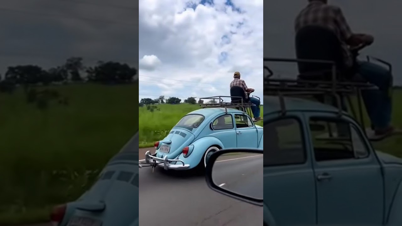 O Fusca andava normal, o motorista não 