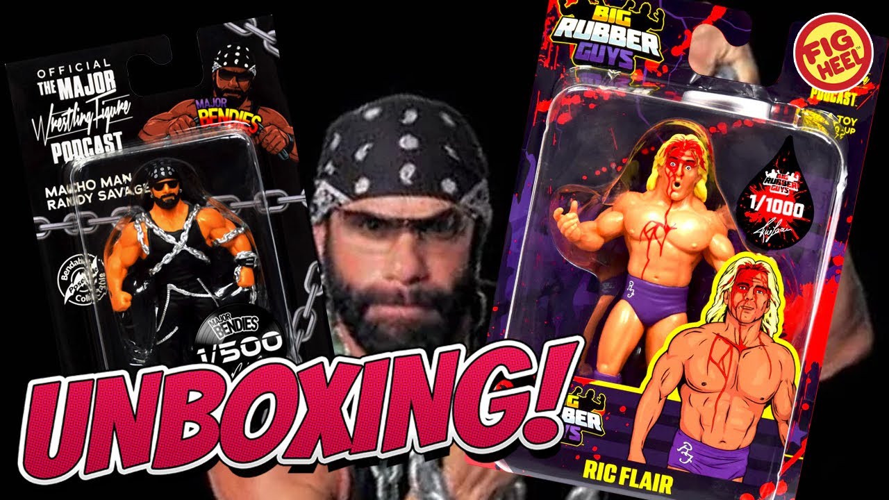 Ric Flair & Macho Man Randy Savage Major Bendies/Big Rubber Guys Unboxing!