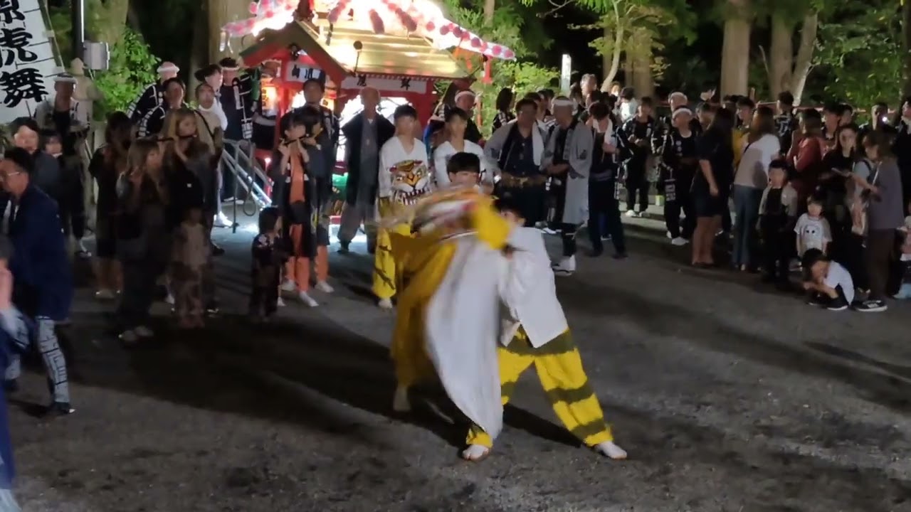 令和６年大槌稲荷神社祭典　前夜祭　安渡虎舞