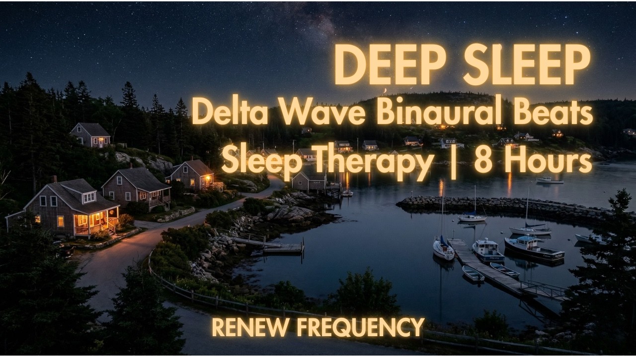 Deep Sleep Binaural Beats | Delta Wave Frequencies | 8 Hours Sleep Therapy Music