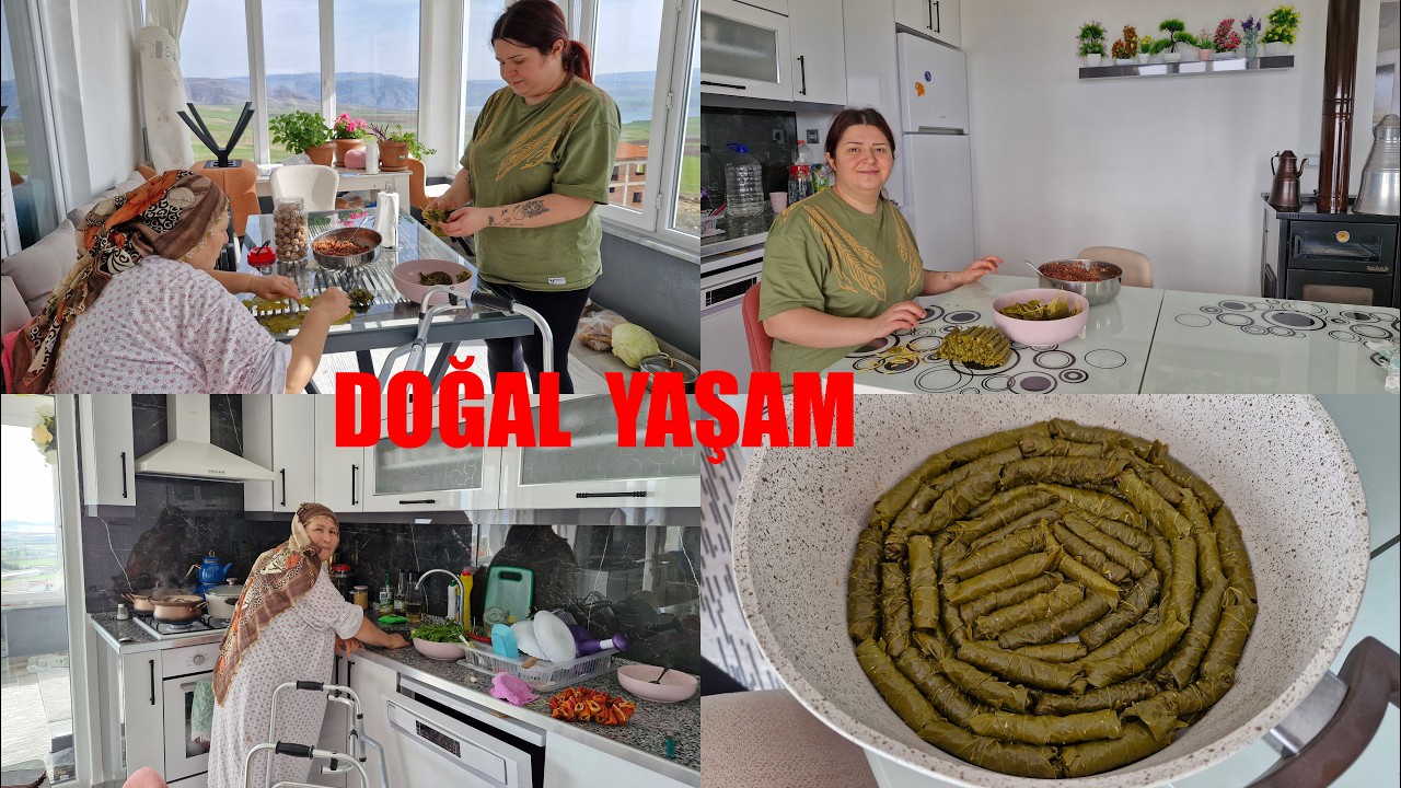 EN GÜZEL YARAK SARMASI NASIL YAPILIR GÜLCAN KIZIMIZDAN DOĞAL KÖY YAŞAMI