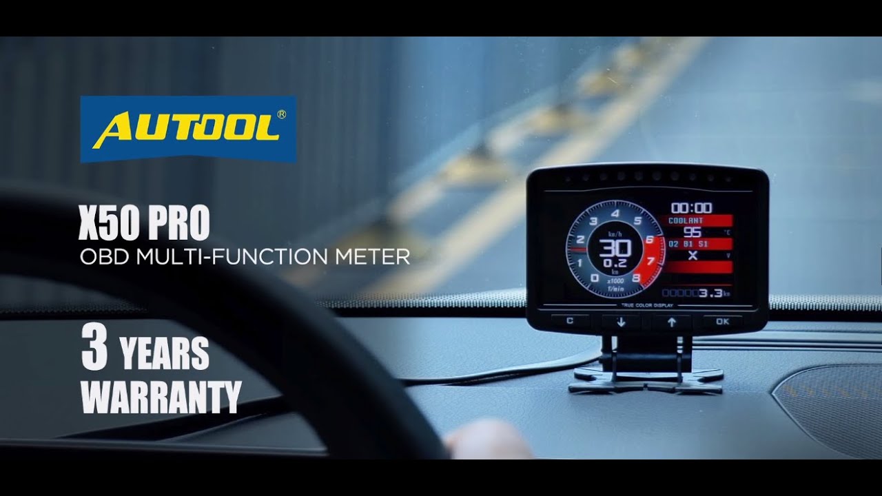 AUTOOL X50PRO Car OBD2 HUD Smart Gauge Meter