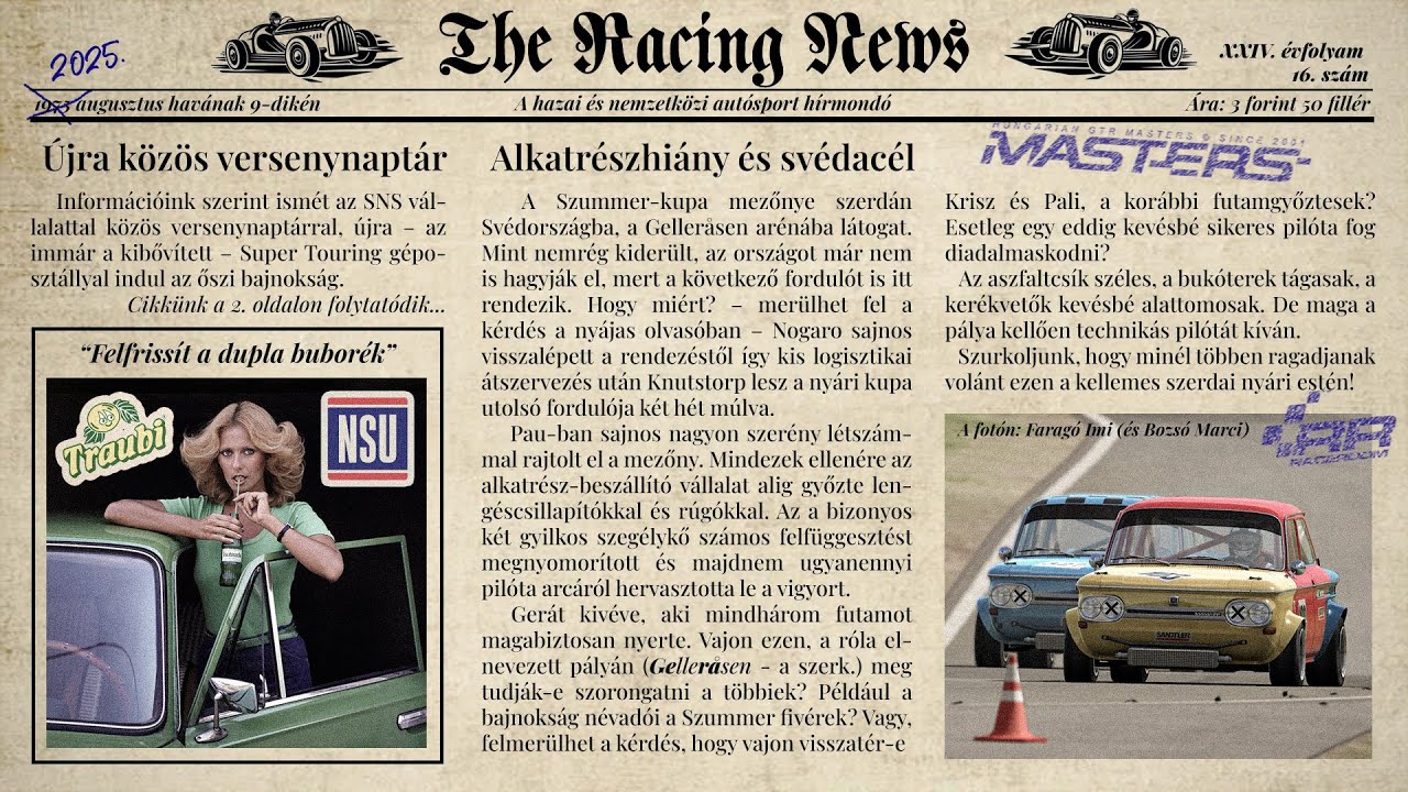 GTR-Masters - R3E NSU TTS Szummer Cup - Gellerasen Arena