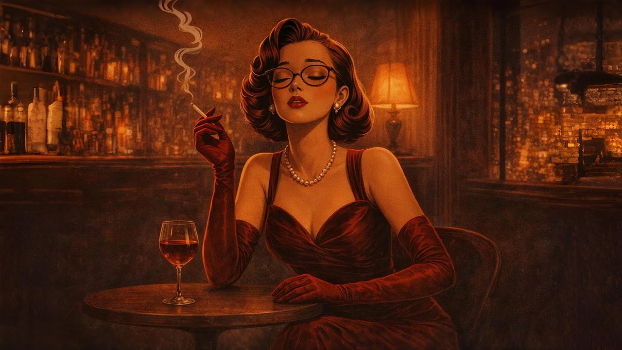 ☕1930s Jazz Bar Ambience – Relaxing Music for Studying🌙