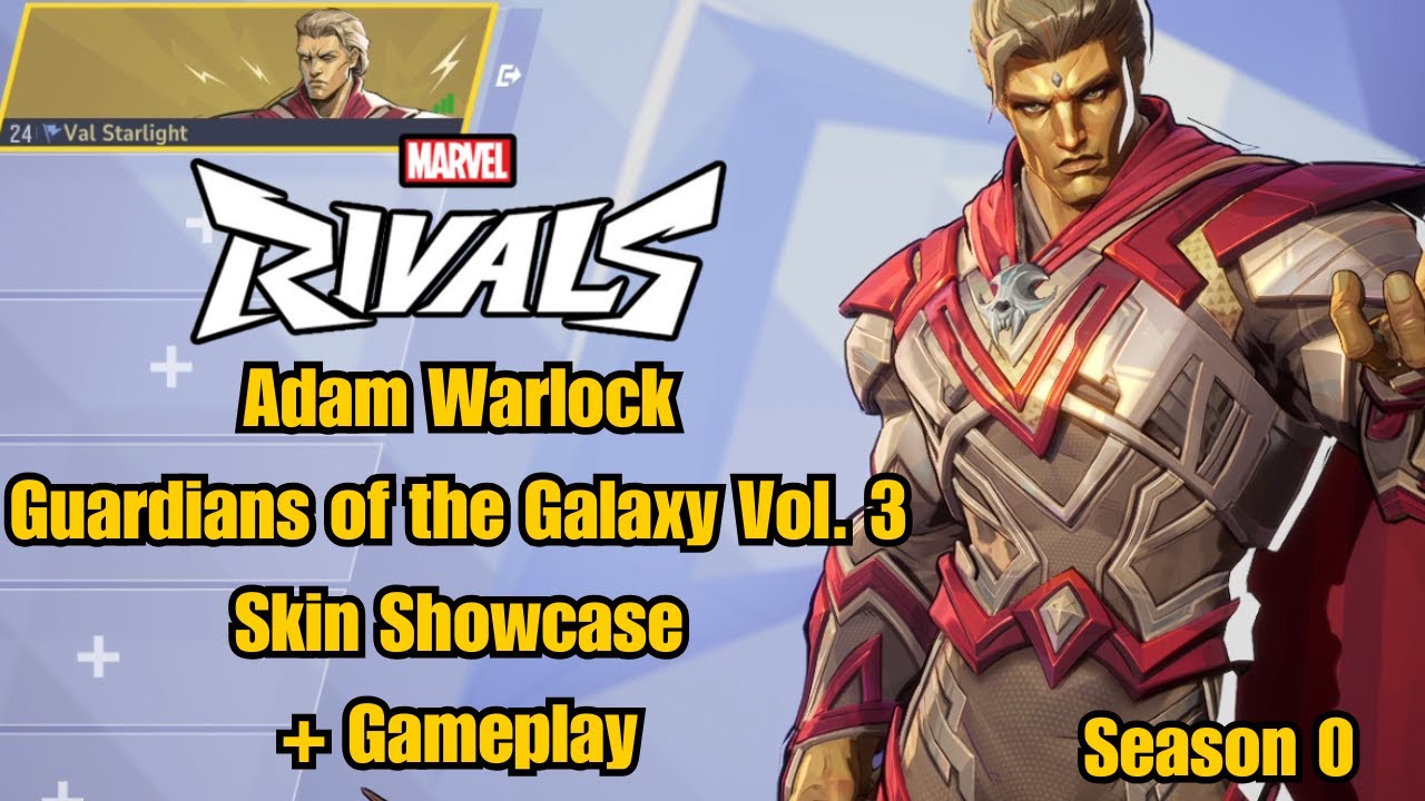 Adam Warlock | Guardians of the Galaxy Vol 3 Skin Showcase | Marvel Rivals Gameplay | Season 0