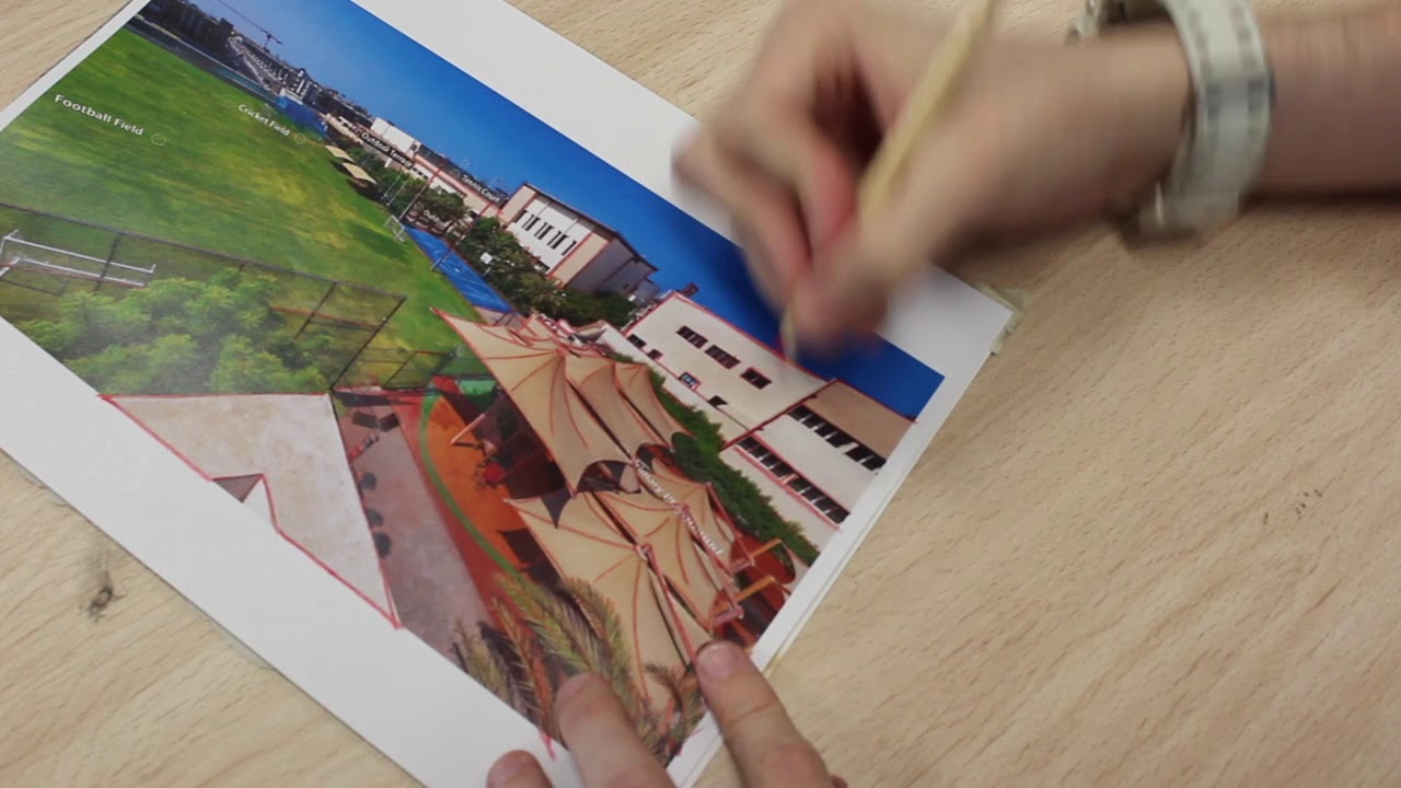 Creating A Mixed media landscape [Teacher Demonstration]