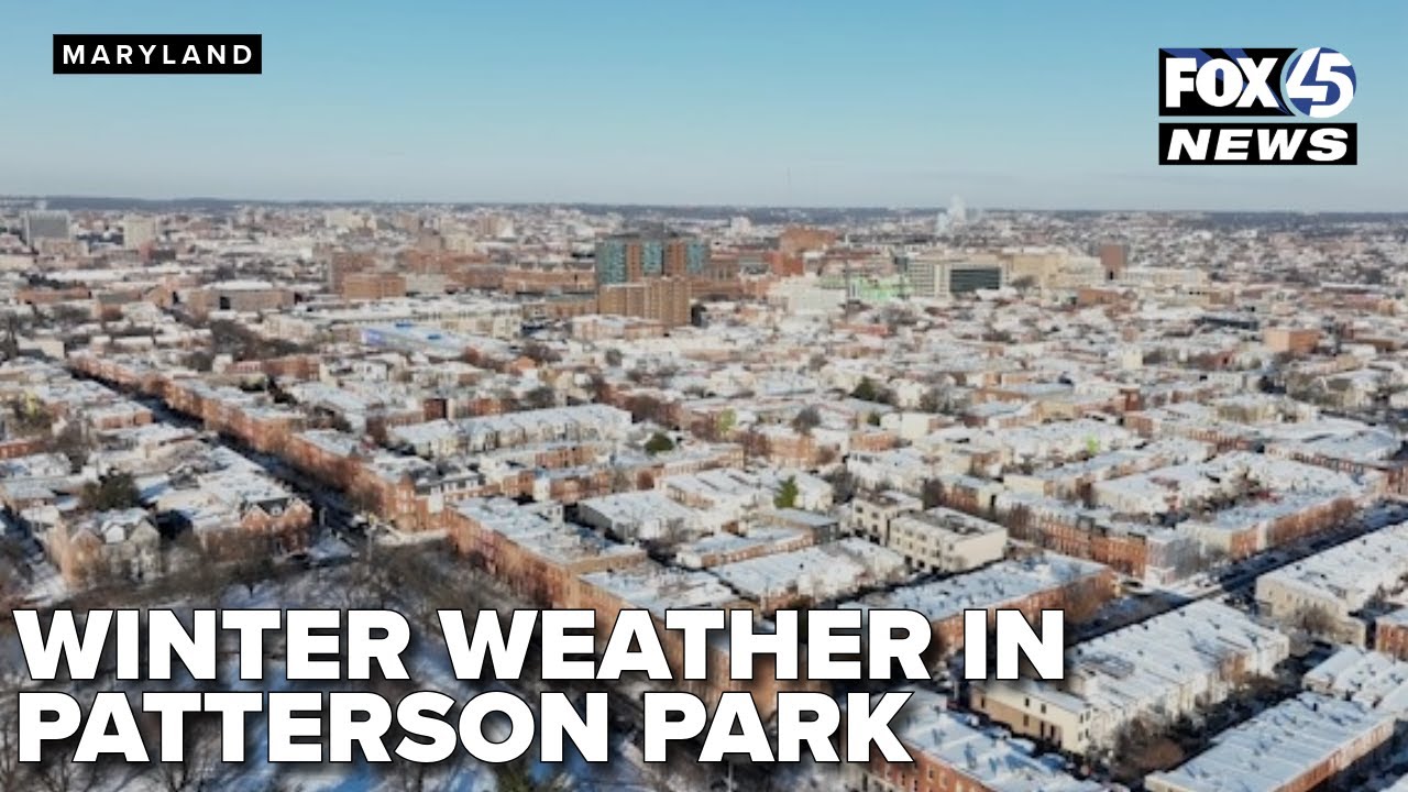 Footage captures winter weather in Baltimore City