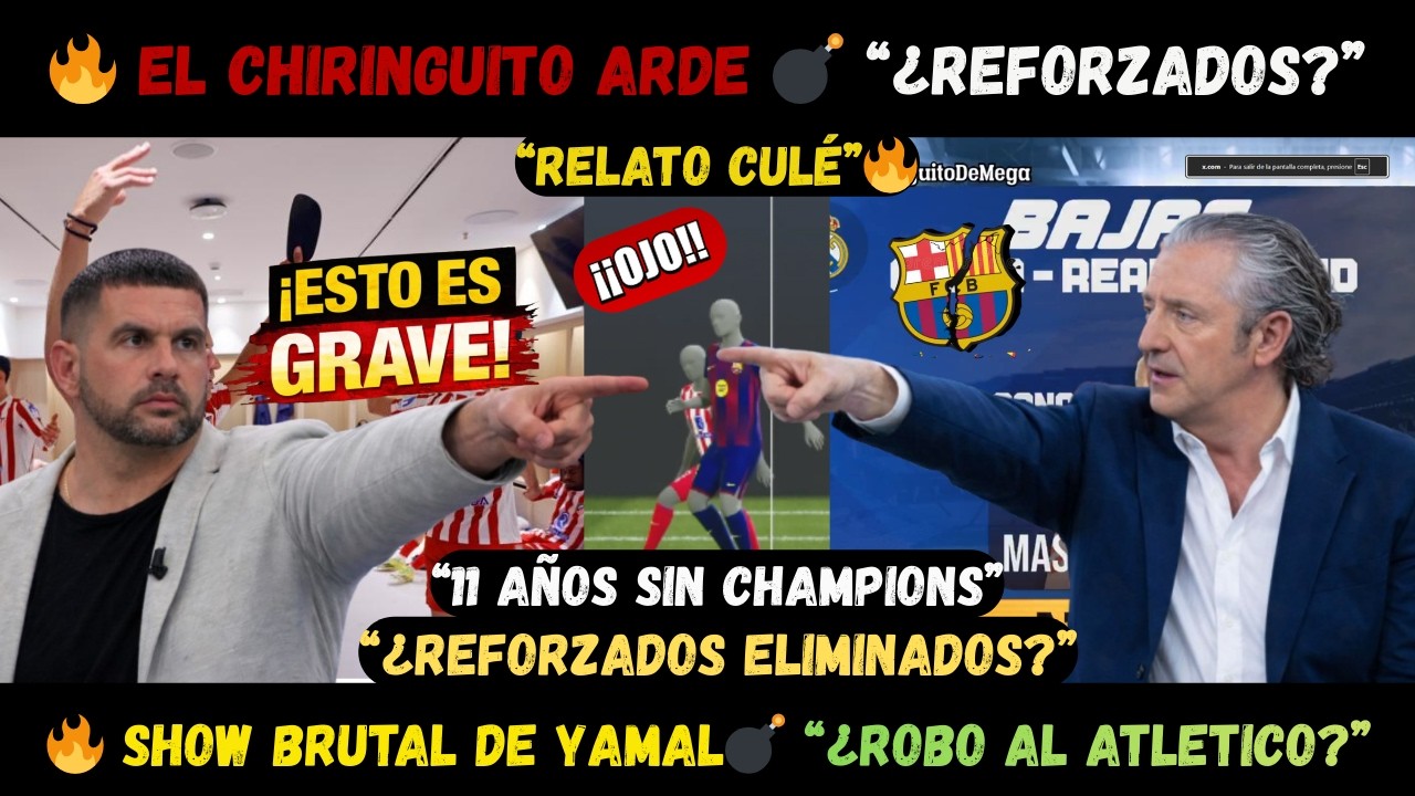 🚨 Roncero DESTROZA a JOTA JORDI y el RELATO del BARÇA en El Chiringuito | “¿REFORZADOS?  ¿ROBO?