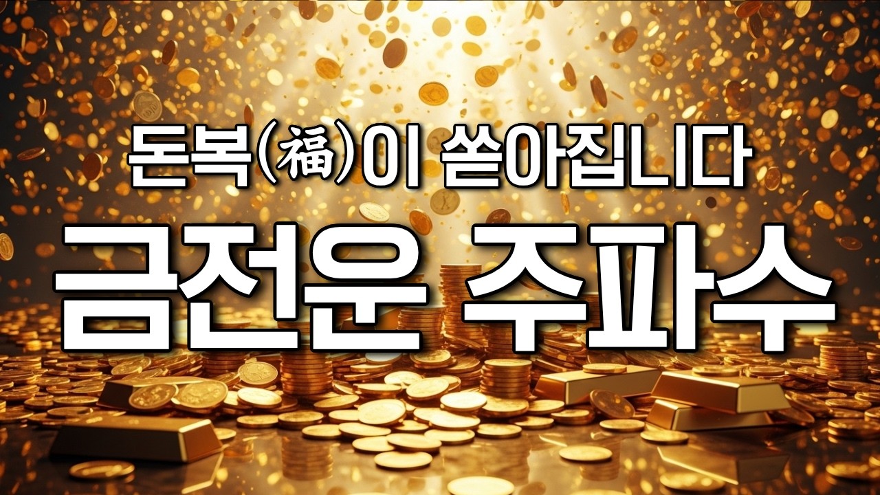 매일 3분만 들어보세요.🎧 돈을 저절로 끌어당기는 💰금전운💰 주파수 영상