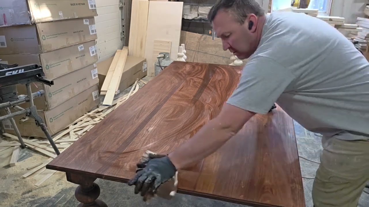 Poplar dining table 
