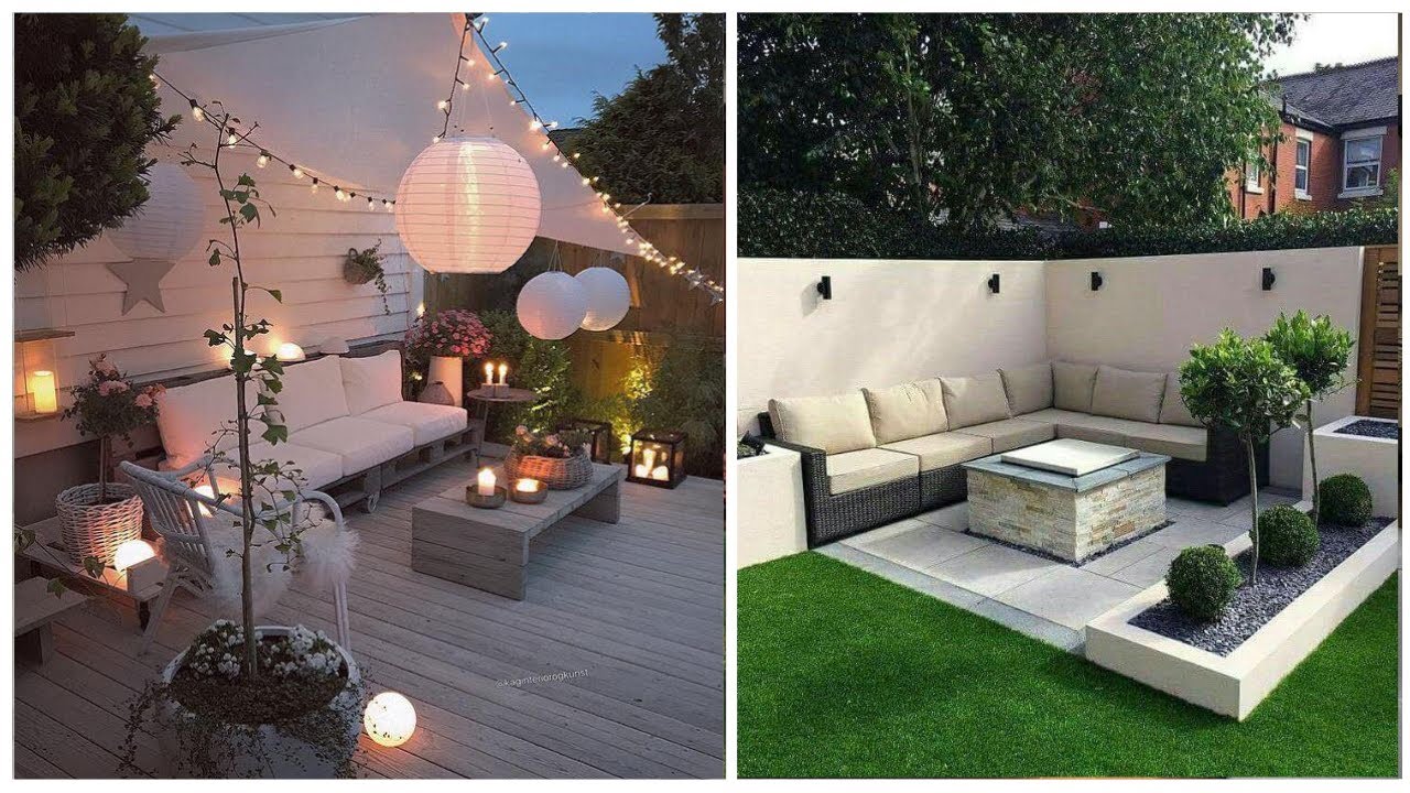 +79 Ideas de PEQUEÑOS PATIOS sencillos y modernos | Patios traseros, delanteros y laterales