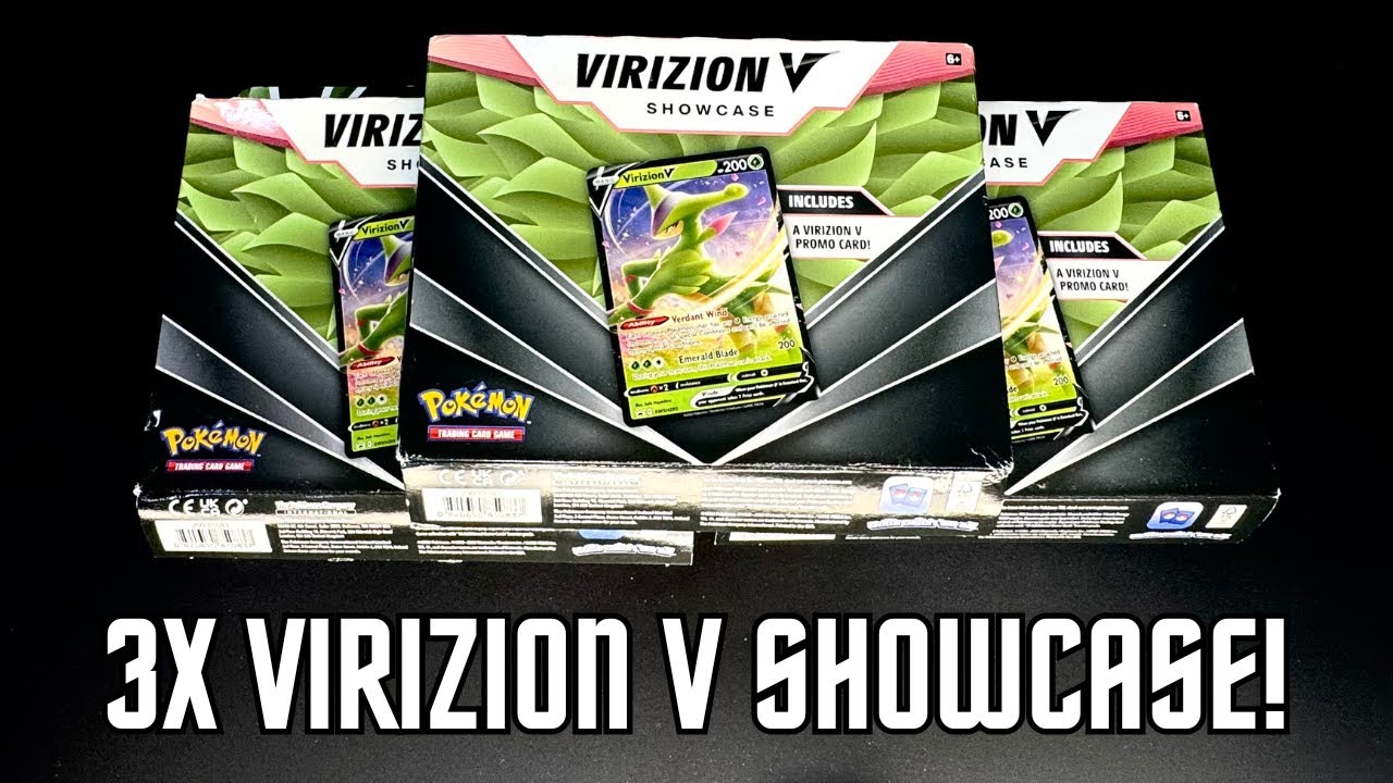 3x VIRIZION V SHOWCASE BOXES! What can we PULL in these BANGER packs?!