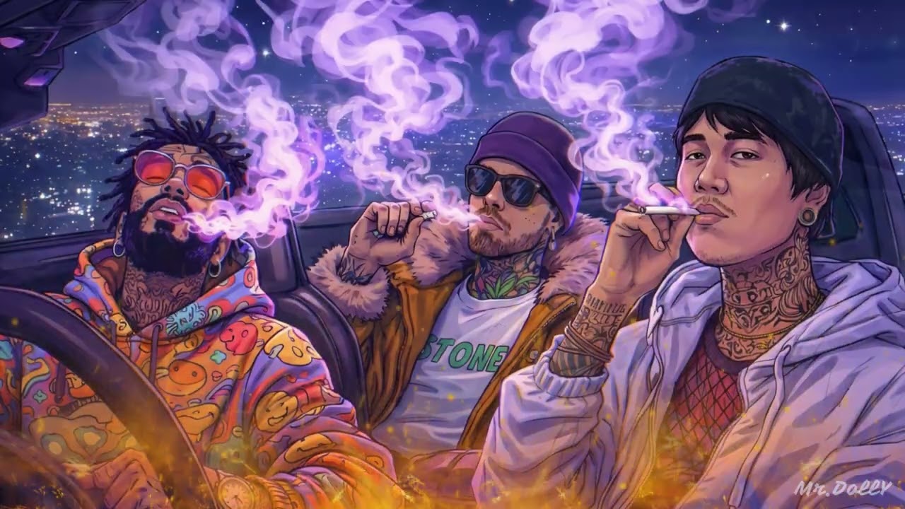 Purple Dashlights | Chill Rap Mix • Late Night Drive Vibes • Hazy Hip-Hop
