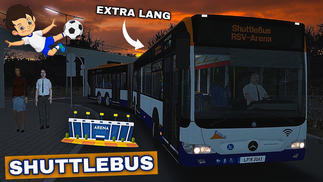 OMSI 2: SHUTTLEBUS 🚌🏟️ im CapaCity zur RSV-ARENA! #383 | PxlKiing