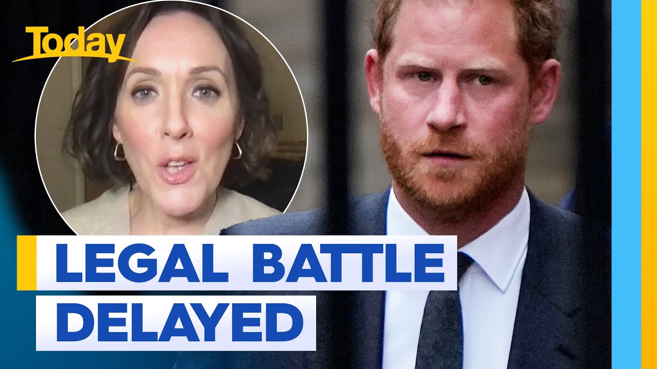Prince Harry’s legal battle against News Corp delayed | Today Show Australia