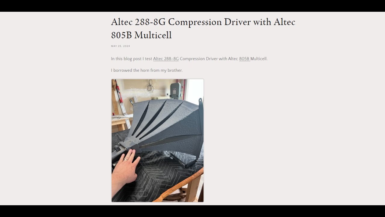 Altec 288-8G Compression Driver with Altec 805B Multicell